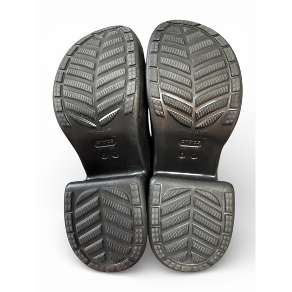 Crocs Siren Platform Clogs Black Comfort Mules Shoes Women's Size 11 Men Size 9 - Picture 4 of 6